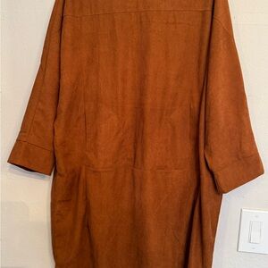 Rust Brown Long Sleeve Coat
